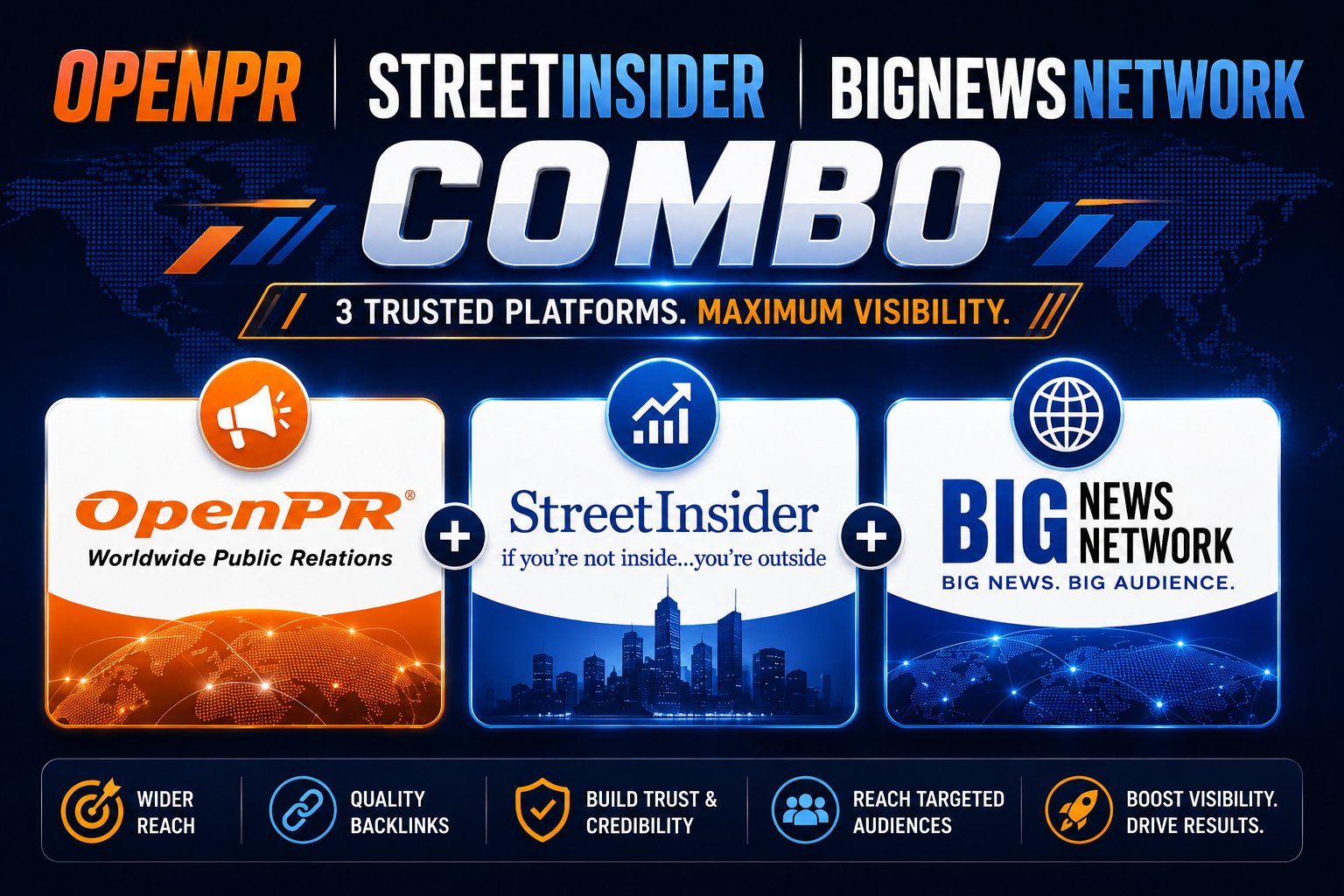 OpenPR + Street Insider + Big News Network Combo