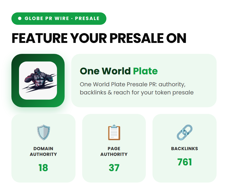 One World Plate (Crypto Press Release) - Image 5